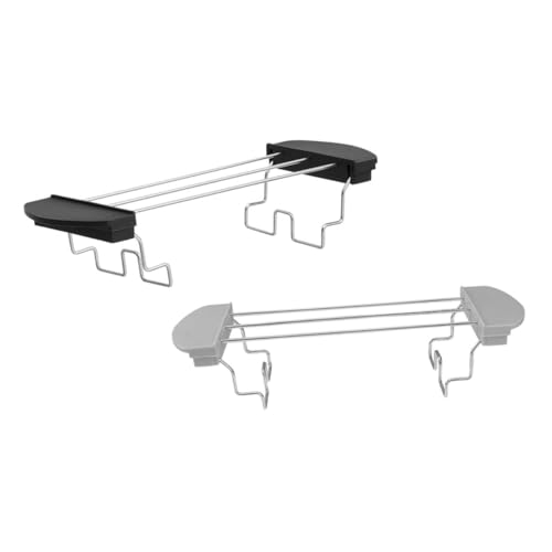 MOLUCKFU 2 piezas Rejilla para Tostadora de Acero Inoxidable y Antiescaldado Accesorio Duradero para Pan Reemplazo Práctico para Cocina Doméstica Pack de Unidades Negro y Gris