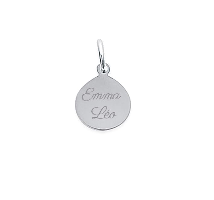 Médaille Ronde en Argent Tata Gisèle à porter au quotidien pour un style minimaliste