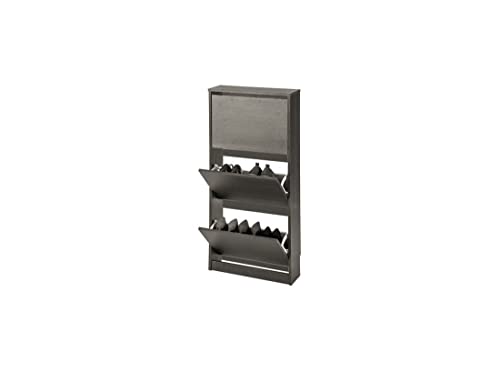 TOPKIT |Mueble Zapatero Congo 50ab| Zapatero Estrecho | Armario Zapatero | Mueble Zapatero 3 Puertas abatibles. | Wengue