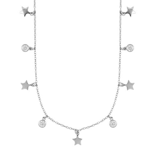 Bijoux Collier Crystal Gift en Zircon 925 Finition Non-décollage Luxe
