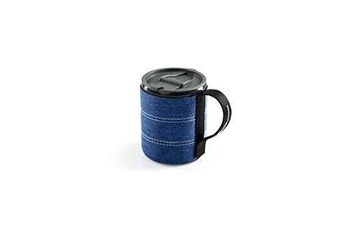 GSI Outdoors Infinity Lightweight Backpacker Mug for Camping and Backpacking - 17 oz - Heathered Blue