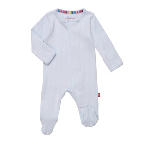 Image of Magnetic Me 100% Organic Cotton Magnetic Baby Footie Pajamas | Super Soft Cotton Fabric | Available in PRE - 24M