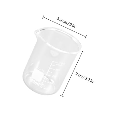 Bécher de laboratoire de 100 ml pour préparations et mesures exactes