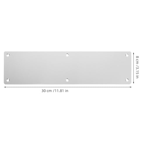 Placas de empuje de acero inoxidable para puertas interiores y de oficina, kit de 2 3
