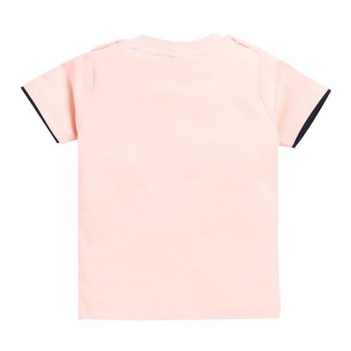 Image of Hopscotch Boys Cotton Embellished T-Shirt Dungaree Overall Set