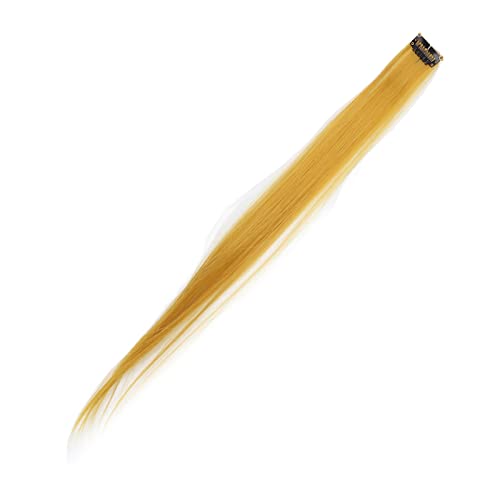 Clipe de extensão de cabelo colorido, destaques de cabelo comprido feminino cabelo comprido aplique