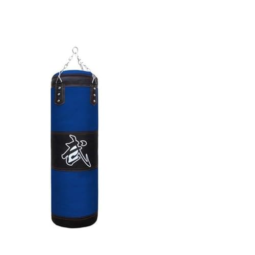 Saco De Boxeo Sacco Da Boxe Robusto Da 120CM per Palestra Di Casa Gancio Da 100CM Sacco Da Boxe Appeso Sacco Di Sabbia 80CM Vuoto-Heavy Kick Muay Thai Sand Bag Saco Boxeo(Color:Blue 60CM)