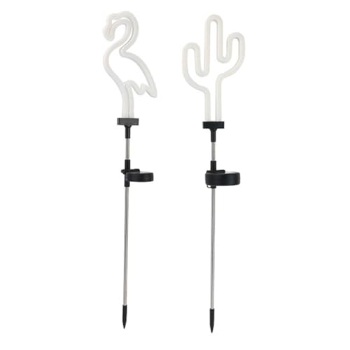 Lampe solaire extérieure cactus et flamant rose pour illuminer vos soirées de jardin