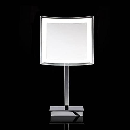 WS 83 Spiegel 8-5/16" W x 16-5/16" H Square Framed Bathroom Mirror with Light - Polished Chrome