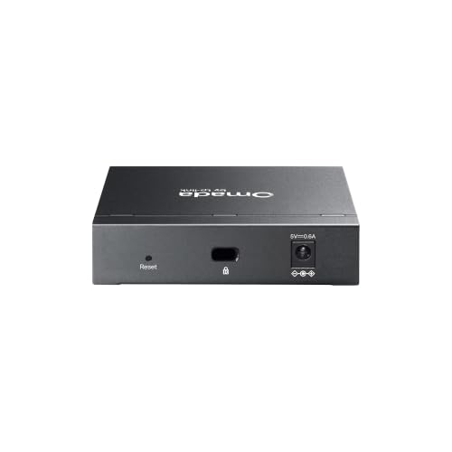 Image of TP-Link Omada 5 Port Gigabit Easy Managed, Switch, VLAN, Auto Loop Prevention, IGMP Snooping, Fanless, Managed by Omada, Durable Metal w /Shielded Ports(ES205G)
