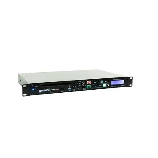 Gemini CDMP Series CDMP-1500 19-inch Professional Audio 1U Size Rackmount Single CD/MP3/USB Music Player