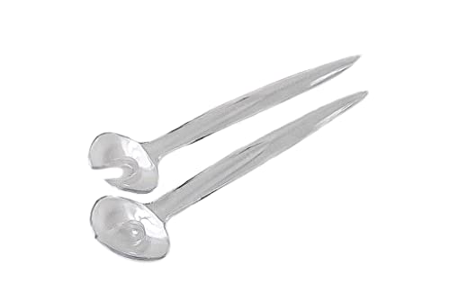Tupperware Eleganzia Salad Servers Clear Handles, Transparent - Image 2