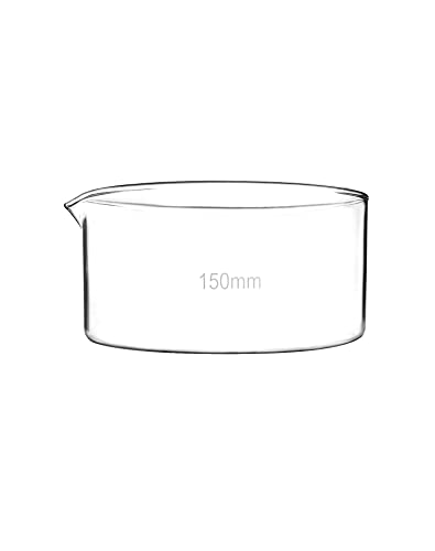 Bol cristallisant 1000 ml QWORK en verre lourd avec bec pour vos travaux