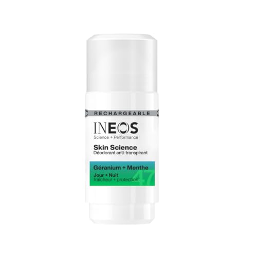 INEOS Deodorant Roll On Skin Science Au Parfum De Geranium + Menthe 50ml