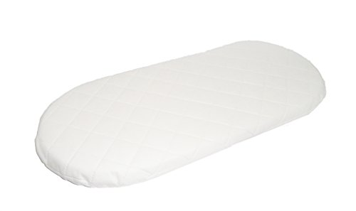 Suzy® Matratze für Babykörbchen, hypoallergen, 67 x 30 x 4 cm, dick, oval, für Mamas & Papas Babykörbe