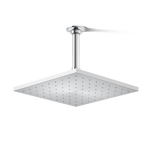Kohler 13696-CP Contemporary Square 10" single-function rainhead, 2.5 gpm, Polished Chrome