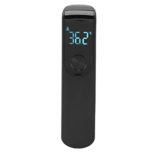 Stirnthermometer, Berührungsloses Digitales Infrarot-Thermometer mit Sofortablesung, Fieberalarm, Einfach für Kleinkinder, Zuhause, Drinnen, Draußen(Schwarz)