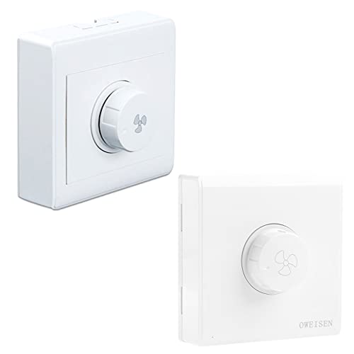 Control de Velocidad del Ventilador de Techo Ajustable regulador de luz del botón de la Pared Interruptor Giratorio mecánico electrónico