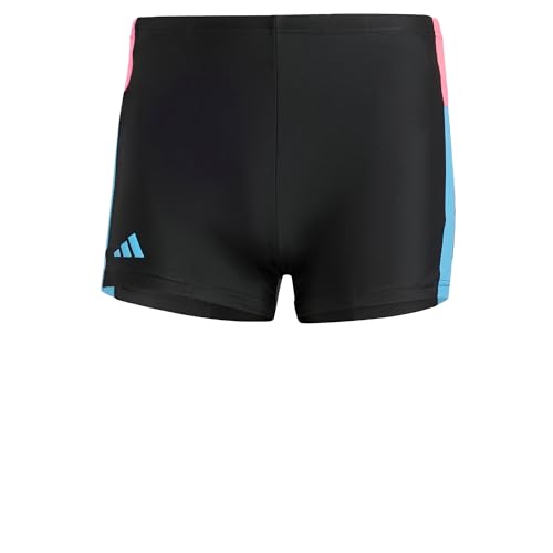 adidas Bóxer de natación con 3 Rayas para Hombre, 30, Negro, W26