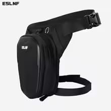 Image of ESLNF Tactical Thigh for Bike Riders Waist Bag - Waterproof EVA Leg Waist Bag for Outdoor Riding & Hiking | Large Capacity Waist & Side Bag for Men Multipurpose Rider Bag for Climbing & Travel
