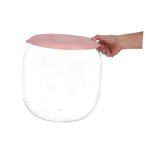 Tabouret de rangement transparent compact pour optimiser les petites entrées - 5
