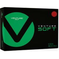 Venture Golf Soft Matte Red Monogrammed Golf Balls (Surlyn)