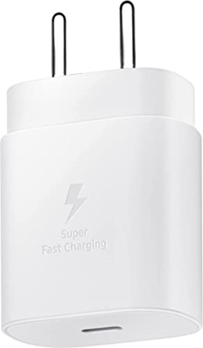 Image of MAK 25W USB-C Super Fast Charging 25W PD Charger Adapter Compatible for Samsung Galaxy S21 /S21+ /S21 Ultra /S20 /S20+ /S20 Ultra /Note 10,20 /Note 20 Ultra /Note10+, Adapter Only, White