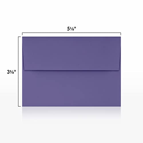 Luxpaper 4Bar A1 Invitation Envelopes | Peel & Press | 3 5/8" X 5 1/8" | Wisteria Purple | 80Lb. Text | 50 Qty #TOP2