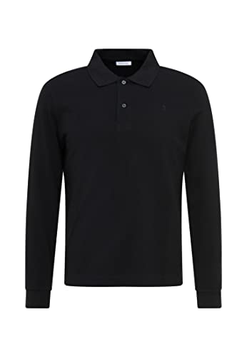 Seidensticker Herren Mens Slim Pullover, Polo Shirt, Schwarz(654230), XL EU