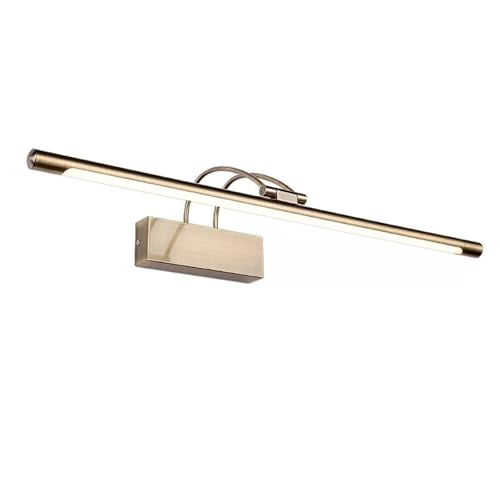 hxoity Lámpara LED Moderna Para Espejo Lámpara Para Espejo Blanco Neutro/blanco Cálido Aplique De Pared Impermeable IP44 Linterna De Baño Con Rotación De 240° Aplique De Baño Con Luz De Aluminio