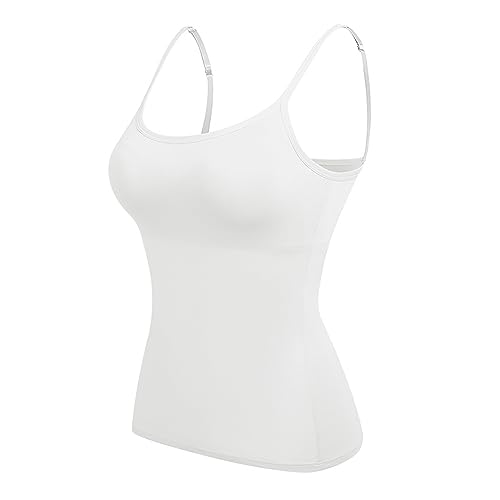 Top de espaguetis negro 5 unidades de sujetadores de entrenamiento para adolescentes y niñas, camiseta interior de algodón, tirantes finos ajustables, camisetas de tirantes de camisola M T, Blanco,