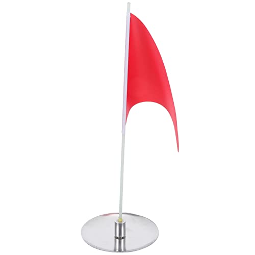 Happyyami Golf Practice Flag Set Easy Install Compact Stainless Steel Golf Hole Cup Flagstick for Training