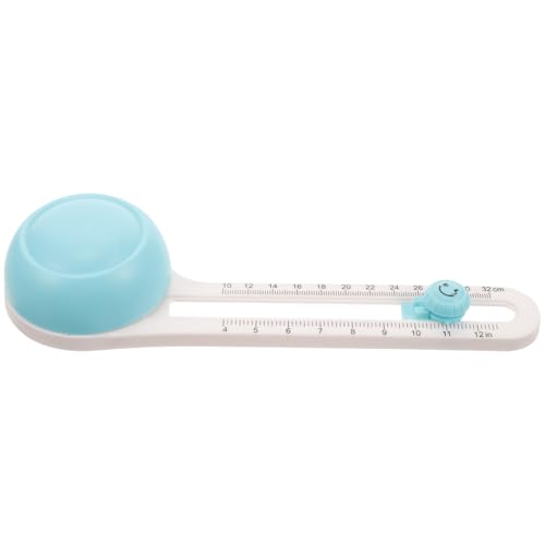 HEALSOPTHY Cortador Circular Giratorio Ajustable para Manualidades de Papel, Herramienta Plástica para Cortar Círculos, Color Azul, Adecuado para DIY y Scrapbooking