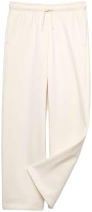 Marks & Spencer Kinder Mädchen Baumwolle Hose Regular | Mit mittlerem Bund, Beinform: Weites Bein, Waschung: Mittelblau, Mit Kordelzug, Leicht