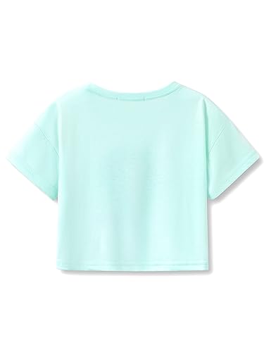 Image of Stylish Graffiti /Butterfly /Tropical Crop Top for Little & Big Girls - Cool Summer T-Shirt Clothes Size 6-18