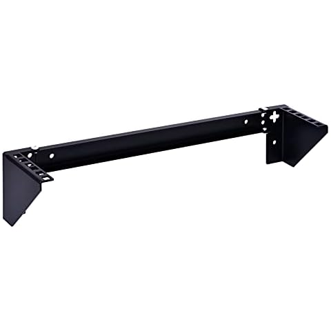 RackPath 2U Vertical Wall Mount Rack - Heavy Duty 125lbs Capacity Vertical Mounting Bracket Cover