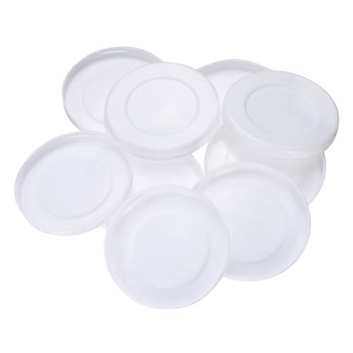 QUARKZMAN 24 Stück Versandhülsen-Endkappen 4 ID Runde Karton-Versandhülsen-Endkappen Schützende Kunststoff-Poster-Endkappen für Papier-Versandhülsen Versand von Dokumenten und Kunst