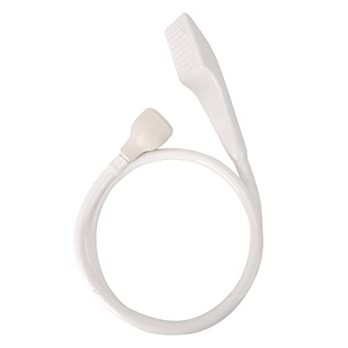 Douchette Robinet pour Mélangeur Plastique, Douchette Tuyau Lavabo Universelle Adaptable sur Robinet, Douchette Coiffure à domicile, Bain Bébé, Animal, WC (1M/39.37inch)