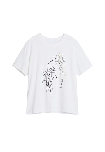T-shirt Desigual Paraguay M blanc 1000 pour femme