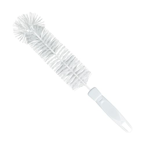 LOLA Bottle Brush Cleaner, Durable Fiber Bristles Around Twisted Wire with Gripper Handle & Storage Hang Hole, Dishwasher Safe, 1 Count