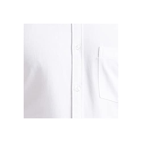 Image of Park Avenue Men's Cotton Blend Solid Pattern Slim Fit Narrow Collar Full Sleeve Formal Shirt