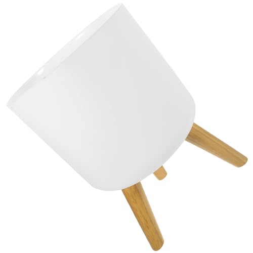 Jardinière stable blanc sol avec support en bois pour grand bonsaï - 2