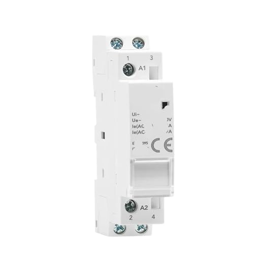 Contacteur AC220V 25A silencieux avec contact 1NC pour domotique et chauffage