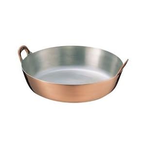 Endo Shoji AAG08039 Commercial Frying Pan, 15.4 inches (39 cm), Copper, Made in Japan