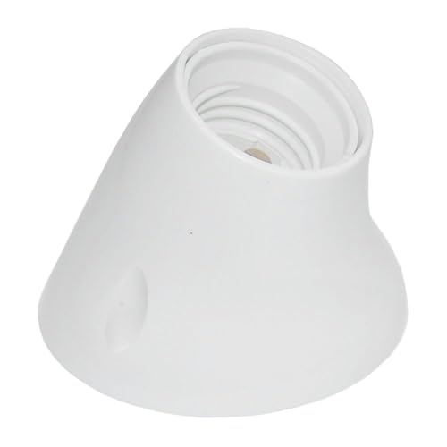 Portalampada E-27 Curvo, Design Versatile, Supporto Per Lampadine Standard, Ideale Per L'Illuminazione In Case E Spazi Commerciali.