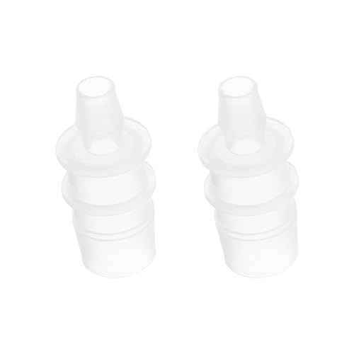 PATIKIL 4pcs Conector de Manguera para Acuario, Accesorio Recto de Púas de Plástico Empalmador Adaptador de Tubo Reductor de Empalme Conexión para Aire Agua Tubería Jardín Riego, 19x10mm
