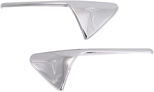 PAISEN Cache de caméra chromé pour Tesla Model Y Model 3 2020-2021 Autopilot 2.0 avec marqueur latéral compatible avec les garnitures Cover