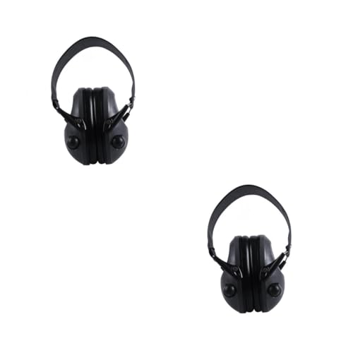 Sosoport 2st Kopfhörer Mit Geräusch Unterdrückung Schießen Abbrechen Ausrüstung Schutz Wiederaufladbar Muffen Ohr Hilfe Ruhig Lärm Radio Verteidiger Sensorisch Schleife...