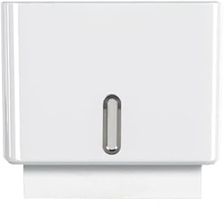Lockable Paper Towel Dispenser Holder C/Z Fold Wall Mounted for Hotels, Bathrooms, Washrooms and Toilets: White