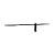 Pair Shutter Dog Scroll Black Hand Forged Iron Masonry | Renovator's Supply